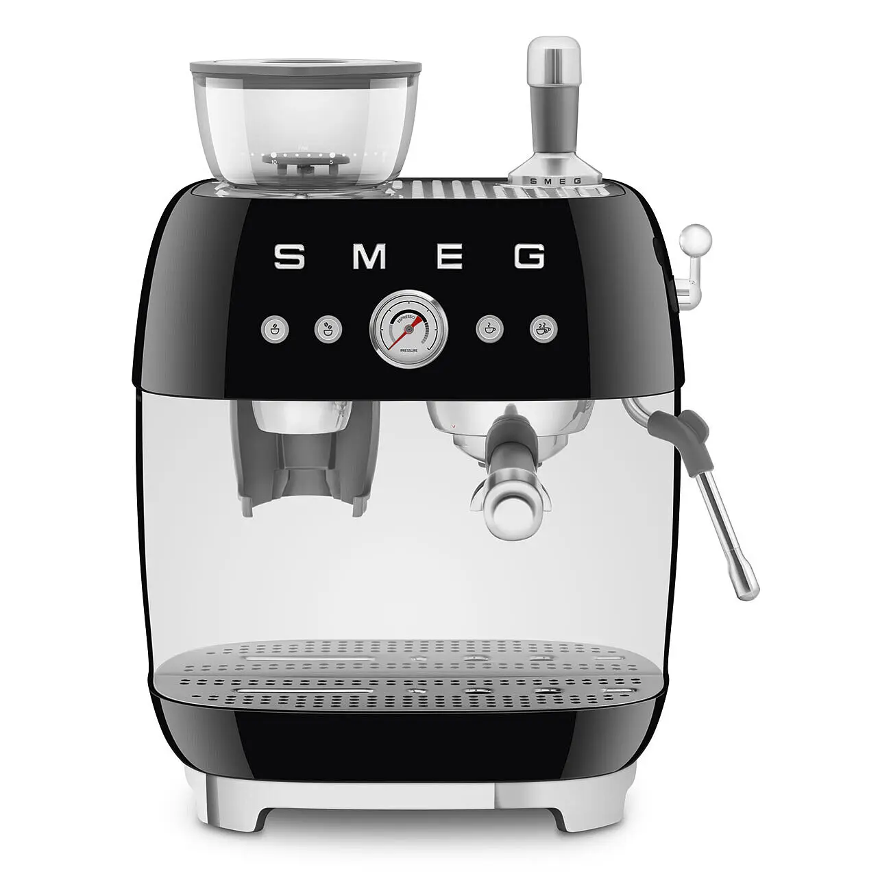 Smeg Pákový kávovar s mlýnkem EGF03, 50's Retro Style,