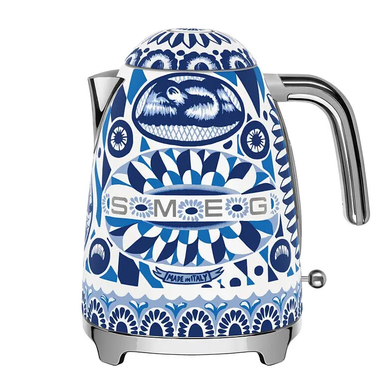 Smeg Dolce&Gabbana Rychlovarná konvice Blu Mediterraneo, 1,7 l KLF03DGBEU