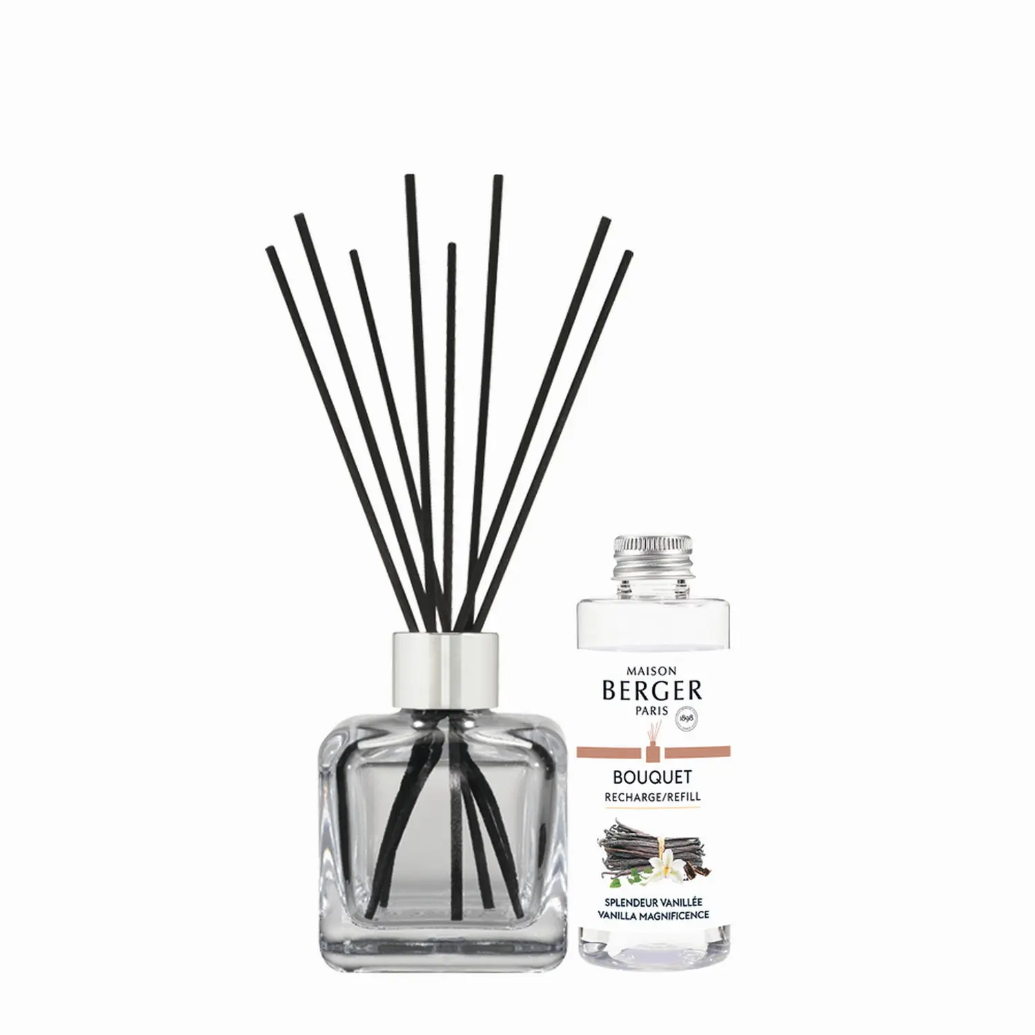 Maison Berger Paris Aroma difuzér Cube + náplň Velkolepá vanilka 100 ml 7728