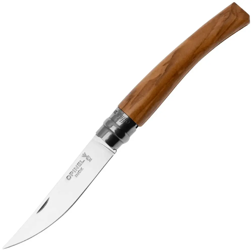 Opinel Zavírací nůž, N°8 Effilé, olivové dřevo 2563