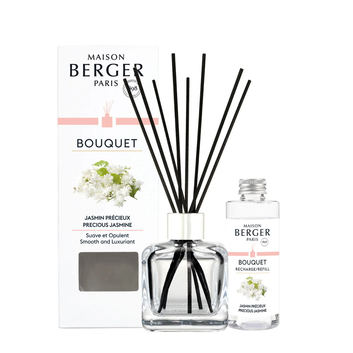 Maison Berger Paris Aroma difuzér Cube + náplň Vzácný jasmín 100 ml 7748
