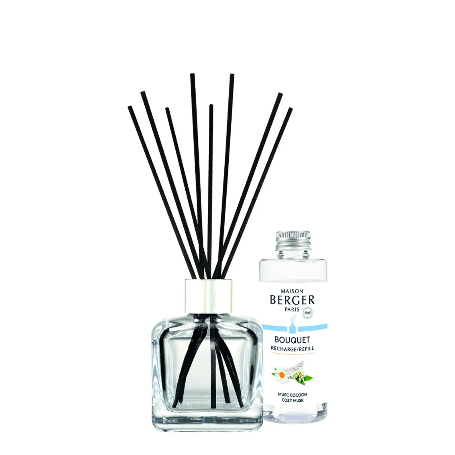 Maison Berger Paris Aroma difuzér Cube + náplň Uklidňující pižmo 100 ml 7830