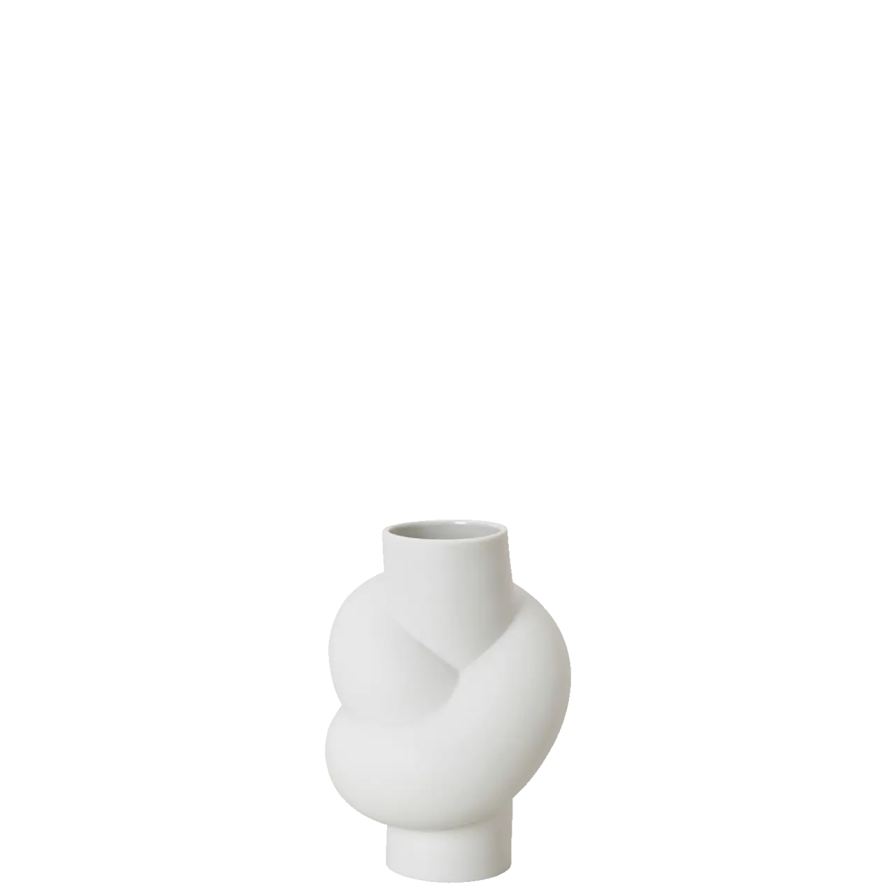 Rosenthal Středně velká váza Node, kolekce Midivases, 14 cm, bílá 14628-100102-26014