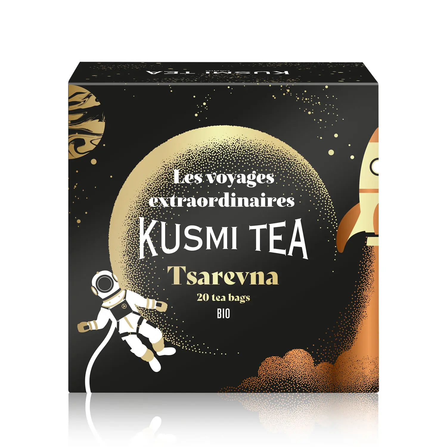 Kusmi Tea Porcovaný černý vánoční čaj Tsarevna Bio, 20 sáčků 21303A1120