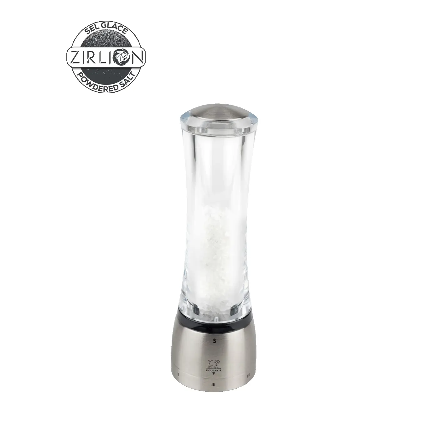 Peugeot Mlýnek na sůl Daman u’Select Zirlion, akryl / nerez, 21 cm 2545800