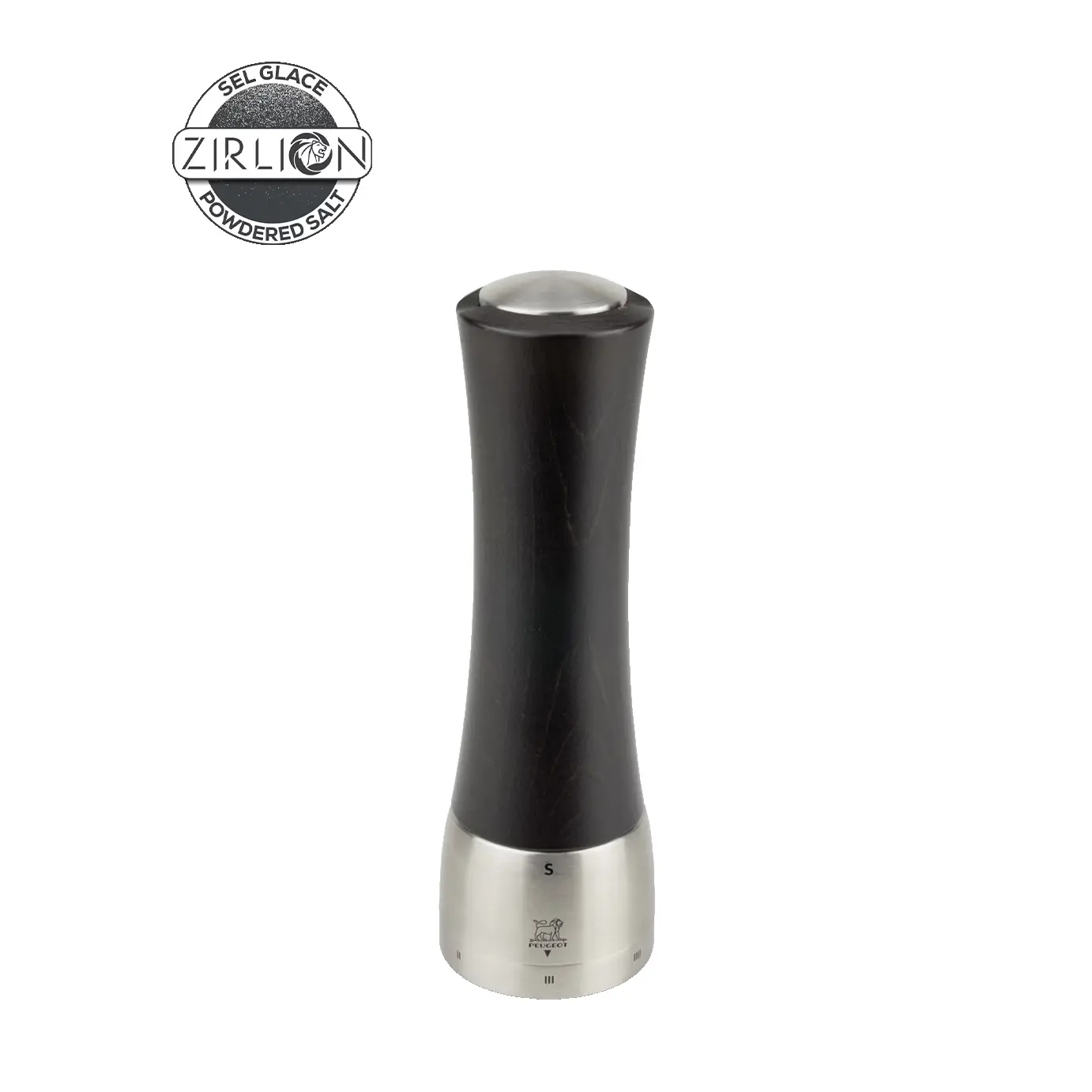 Peugeot Mlýnek na sůl Madras Zirlion, 21 cm, čokoládový / nerez 2523600