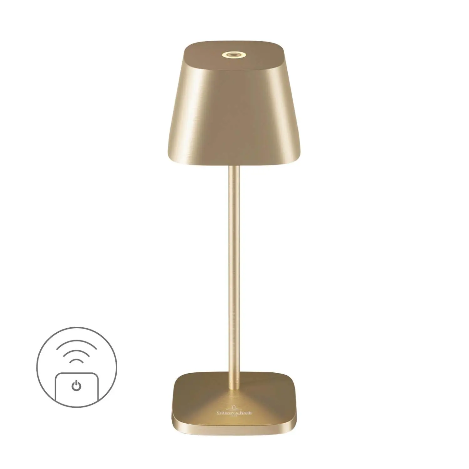 Villeroy & Boch Nabíjecí LED lampička do exteriéru / interiéru Neapel Micro, 20 cm, brushed gold 97267