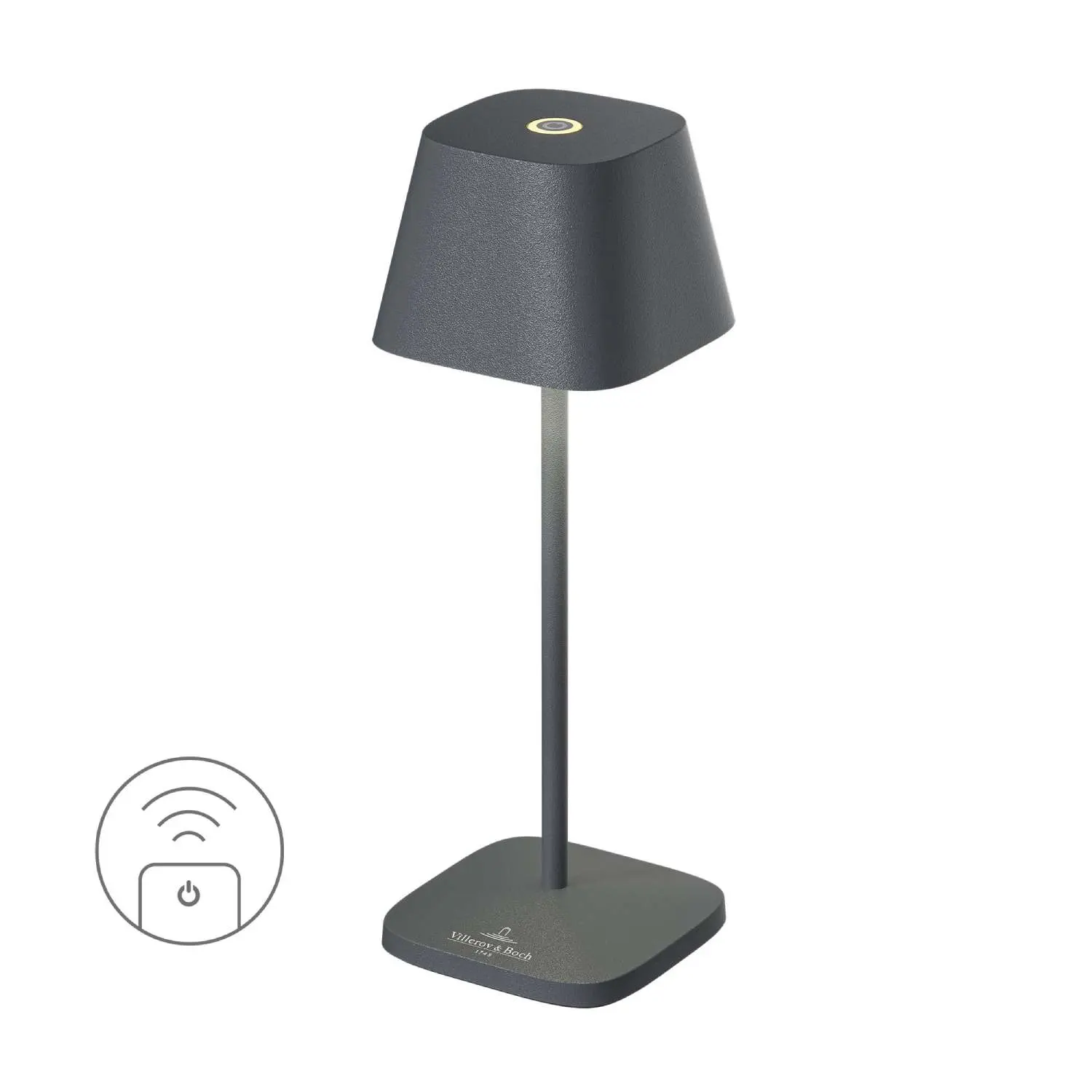 Villeroy & Boch Nabíjecí LED lampička do exteriéru / interiéru Neapel Micro, 20 cm, anthracite 97261