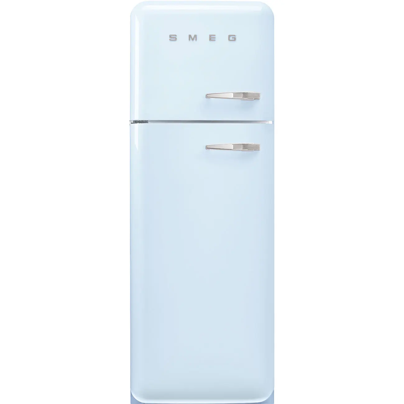 Smeg SMEG 50's RS kombinovaná lednice s mrazákem nahoře 222l/72l otv.levé 172x60 cm pastelově modrá FAB30LPB6