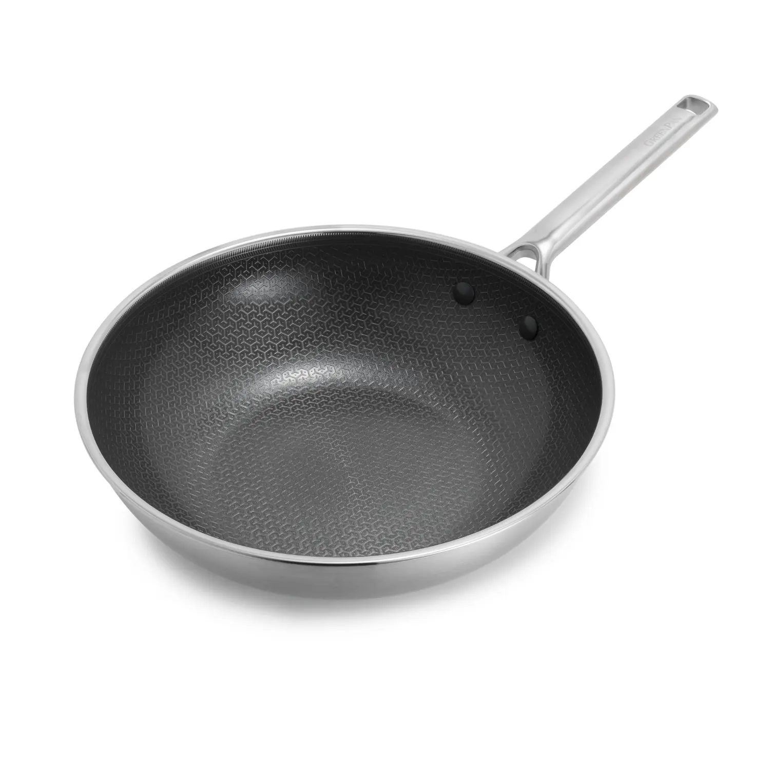 GreenPan Nerezová wok pánev s hybridním keramickým nepřilnavým povrchem Thermobond, kolekce Apex, 28 cm CC010199-001