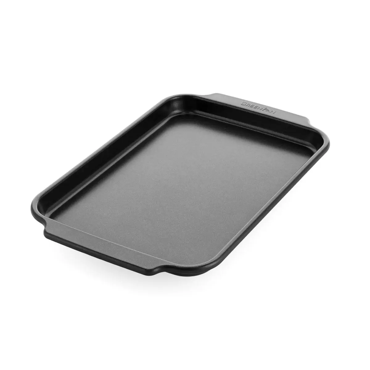 GreenPan Nízký plech na pečení s nepřilnavým povrchem, Bistro, 33 × 23 cm, černá CC007770-001