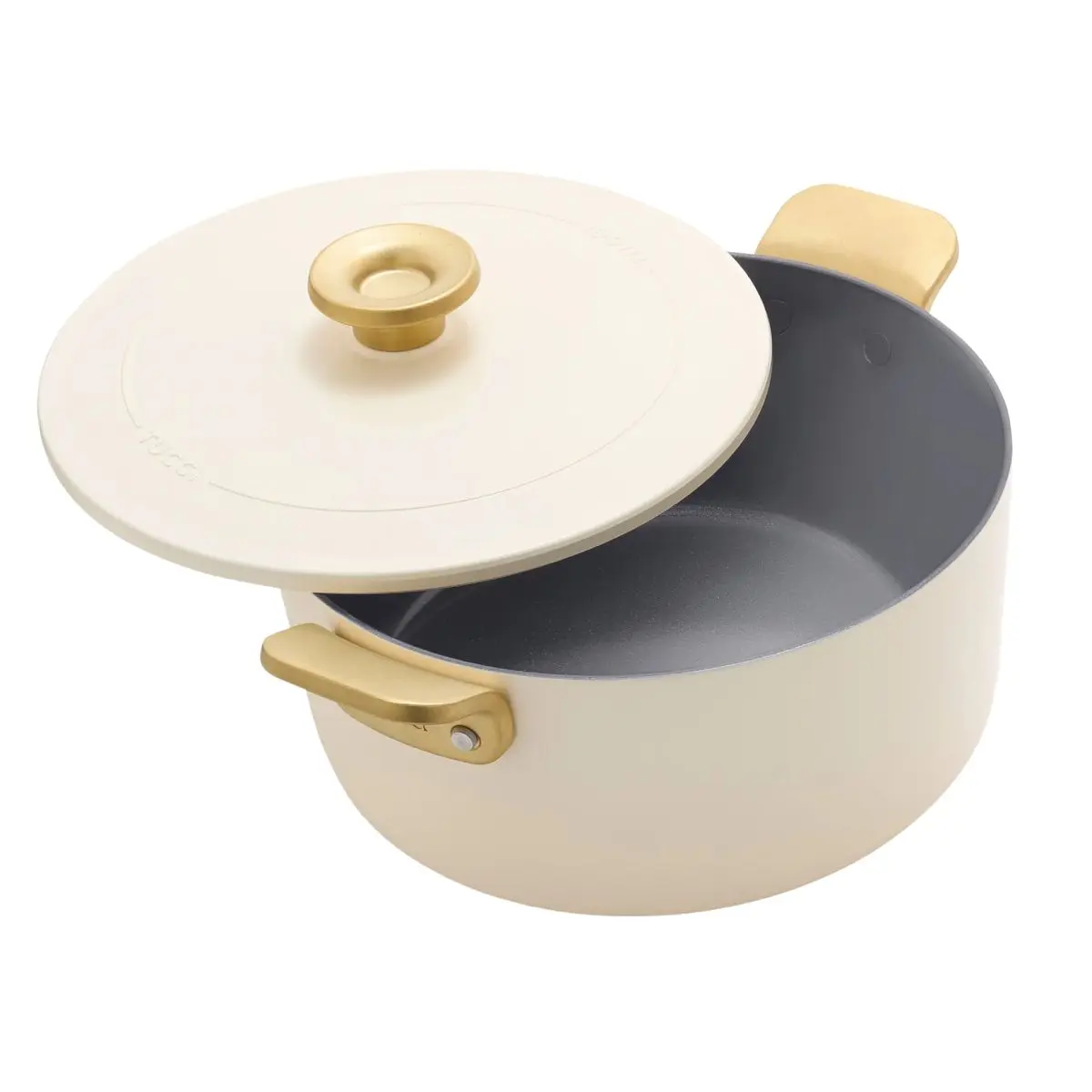 GreenPan Hrnec s nepřilnavým keramickým povrchem na pomalé vaření, Stanley Tucci, Ø 26 cm / 6,5 l, krémová CC007806-004