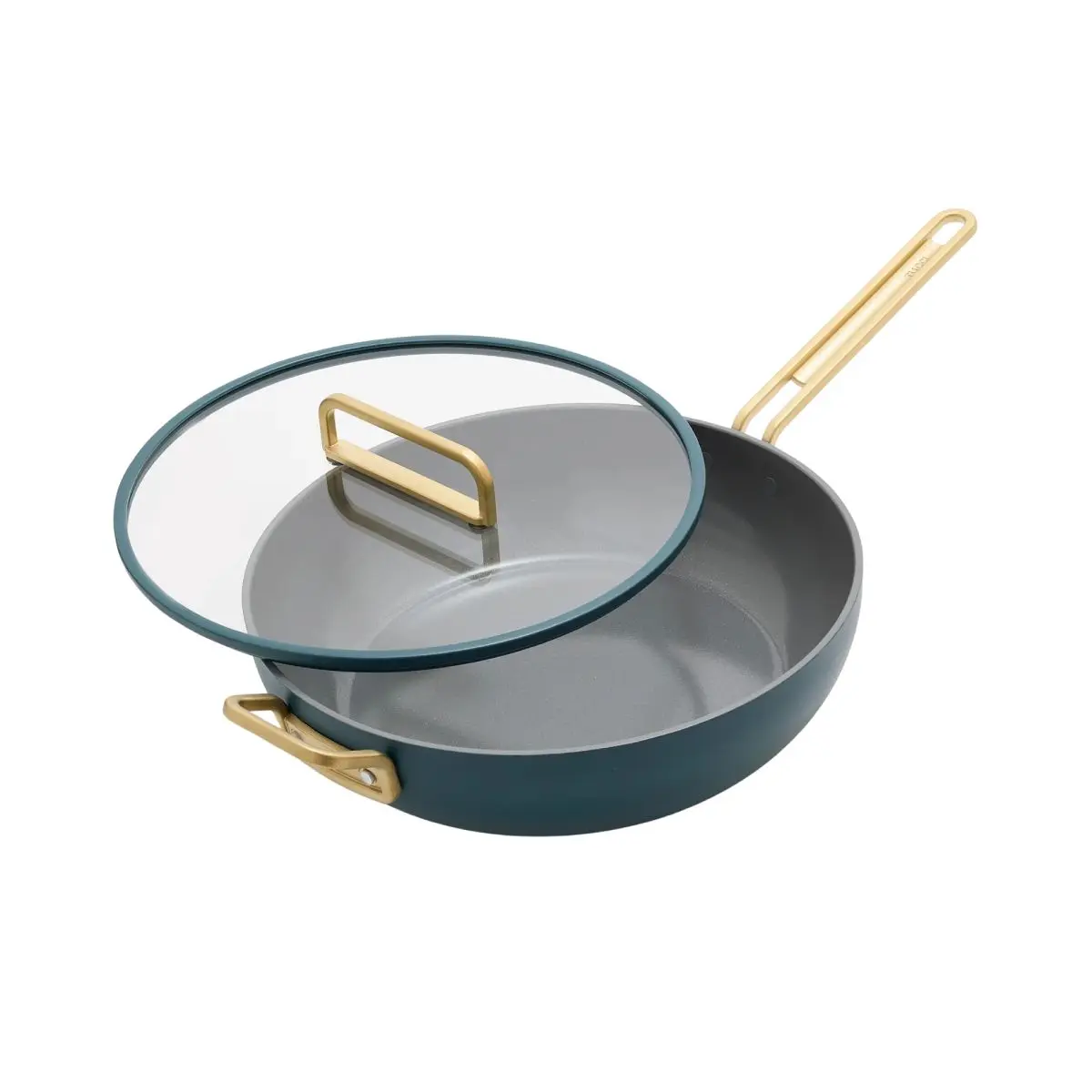 GreenPan Nepřilnavá keramická soté pánev s poklicí, Stanley Tucci, Ø 30 cm, tmavě zelená CC008980-004