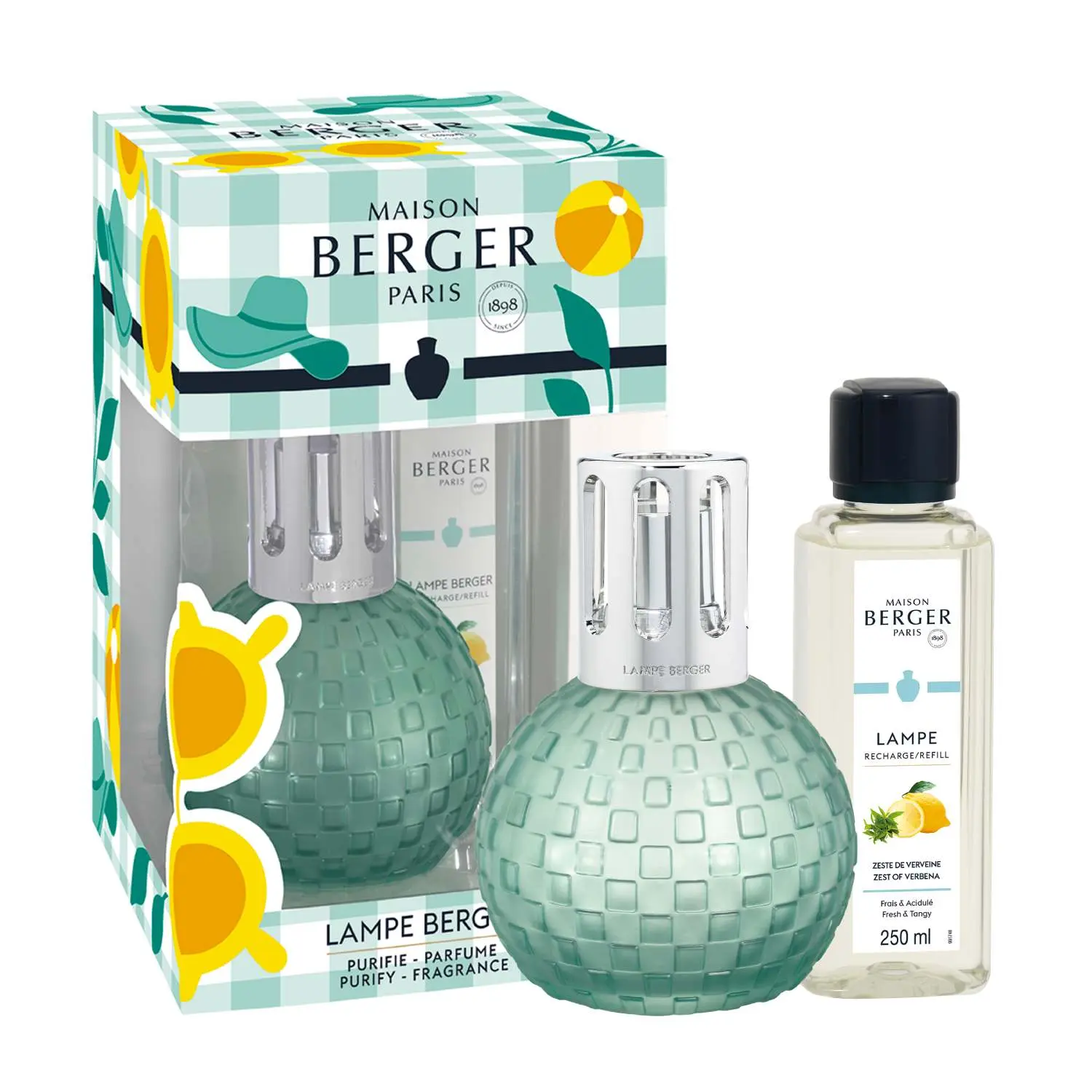 Maison Berger Paris Katalytická lampa Disco, světle zelená + náplň Verbena, 250 ml 4900