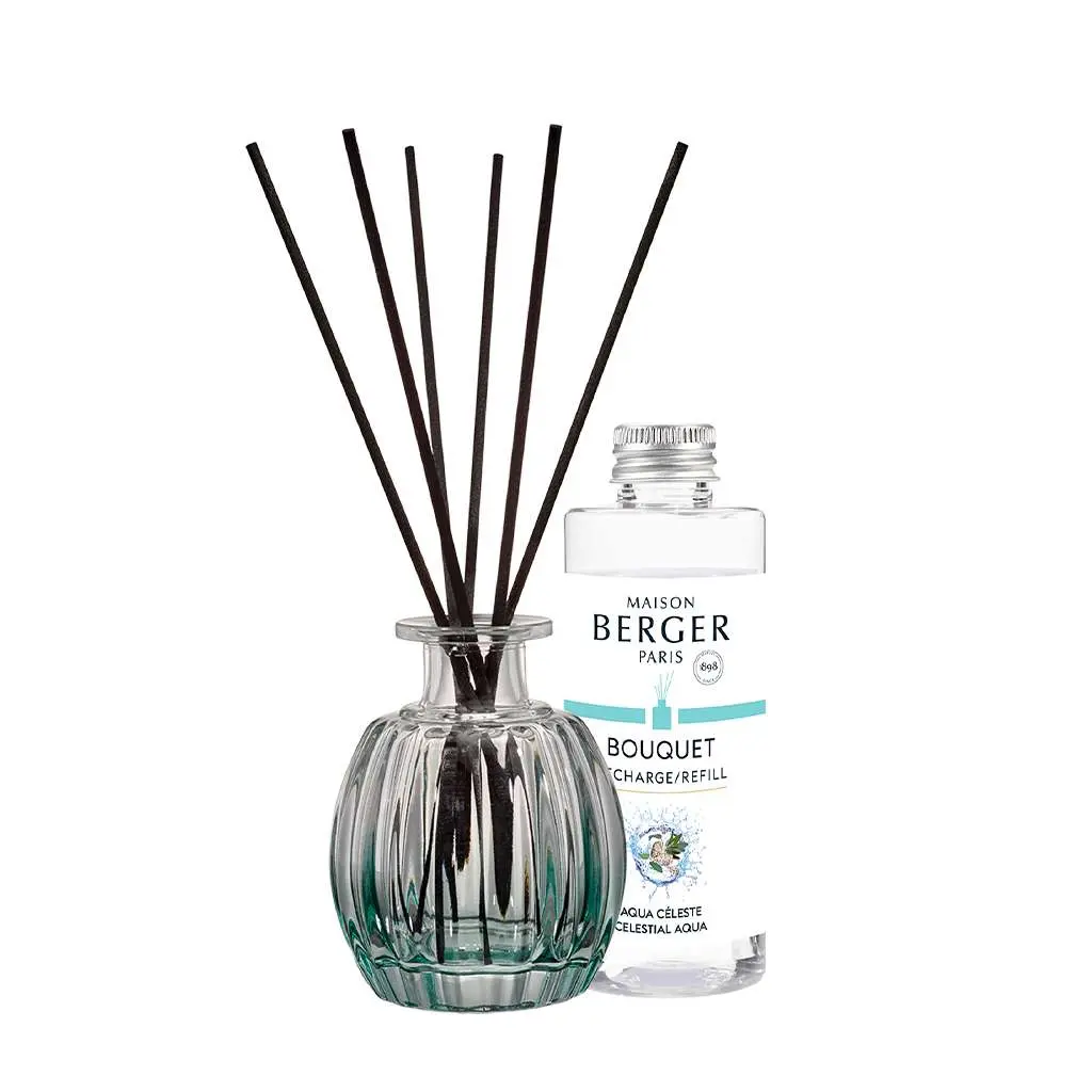 Maison Berger Paris Mini difuzér Corali, zelený + náplň Nebeská voda 100 ml 7873