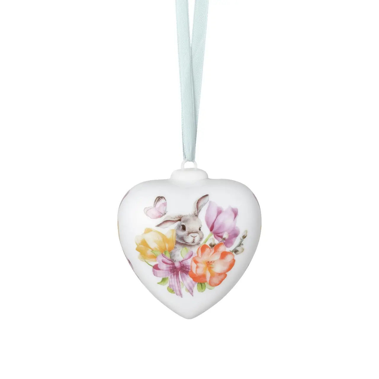 Rosenthal Porcelánová závěsná dekorace srdce "Zajíček s tulipány", 7 cm 02256-724082-27841