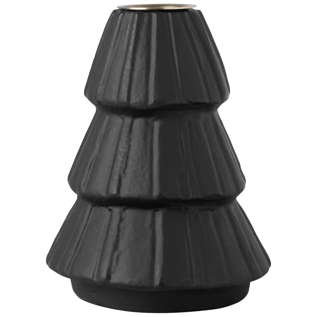 Villeroy & Boch Černý svícen na kónické svíčky ve tvaru stromečku Christmas Chic, 11 cm 14-8677-7407