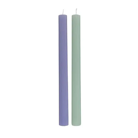 Villeroy & Boch Kónické svíčky Fleur Bleu & Vert, 25 cm, 2 ks 10-1721-6402