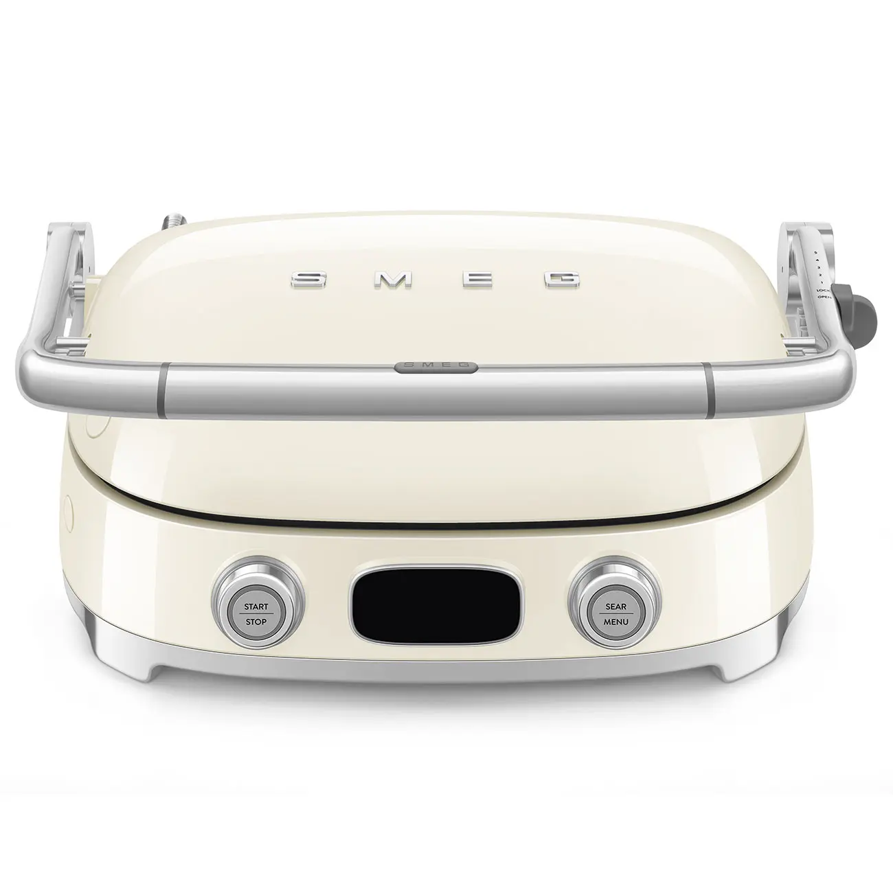 Smeg Kontaktní a BBQ gril s vaflovacími deskami, krémová MGF01CREU