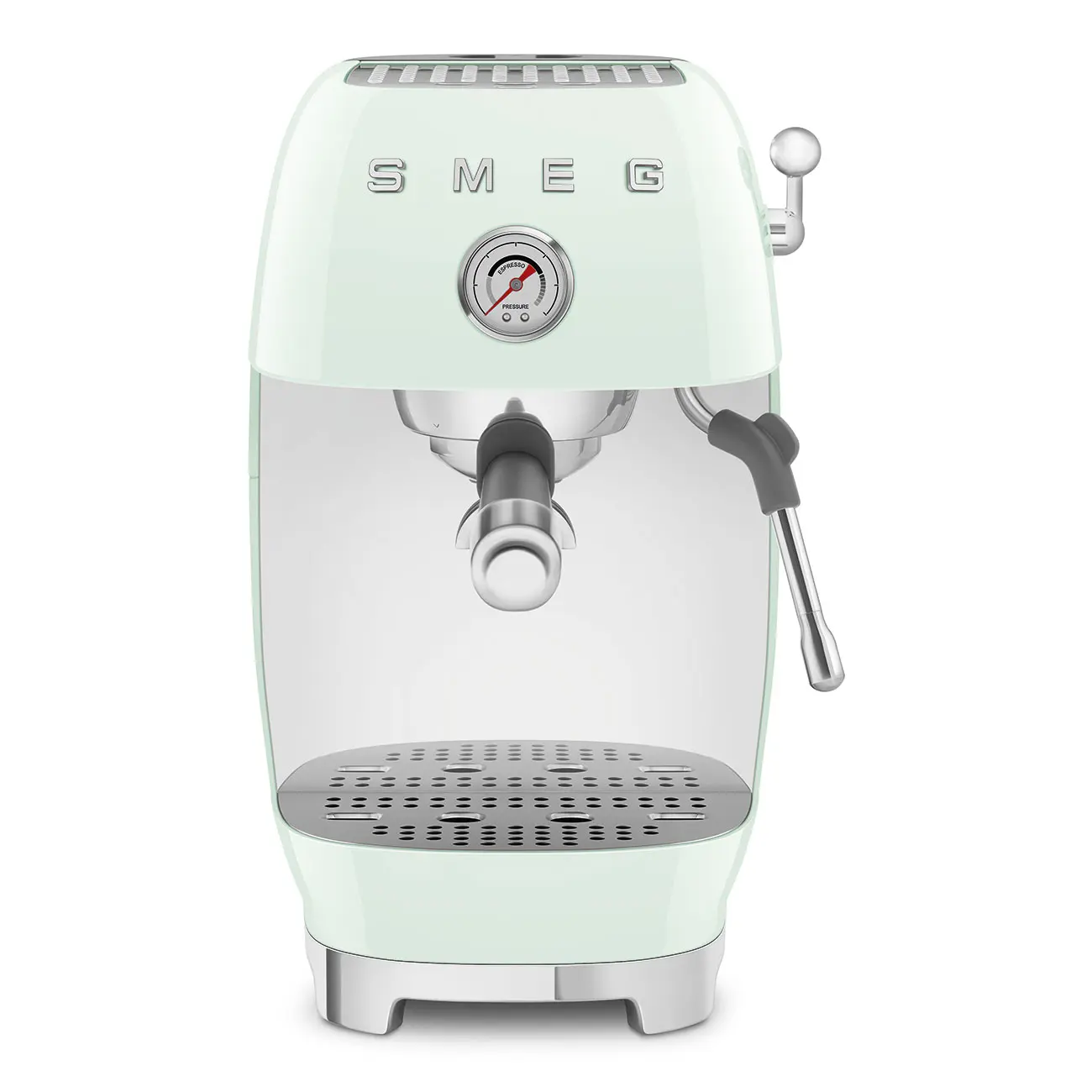 Smeg Pákový kávovar 50's Retro Style s tlakoměrem, ECF03, 15 barů, pastelově zelená ECF03PGEU