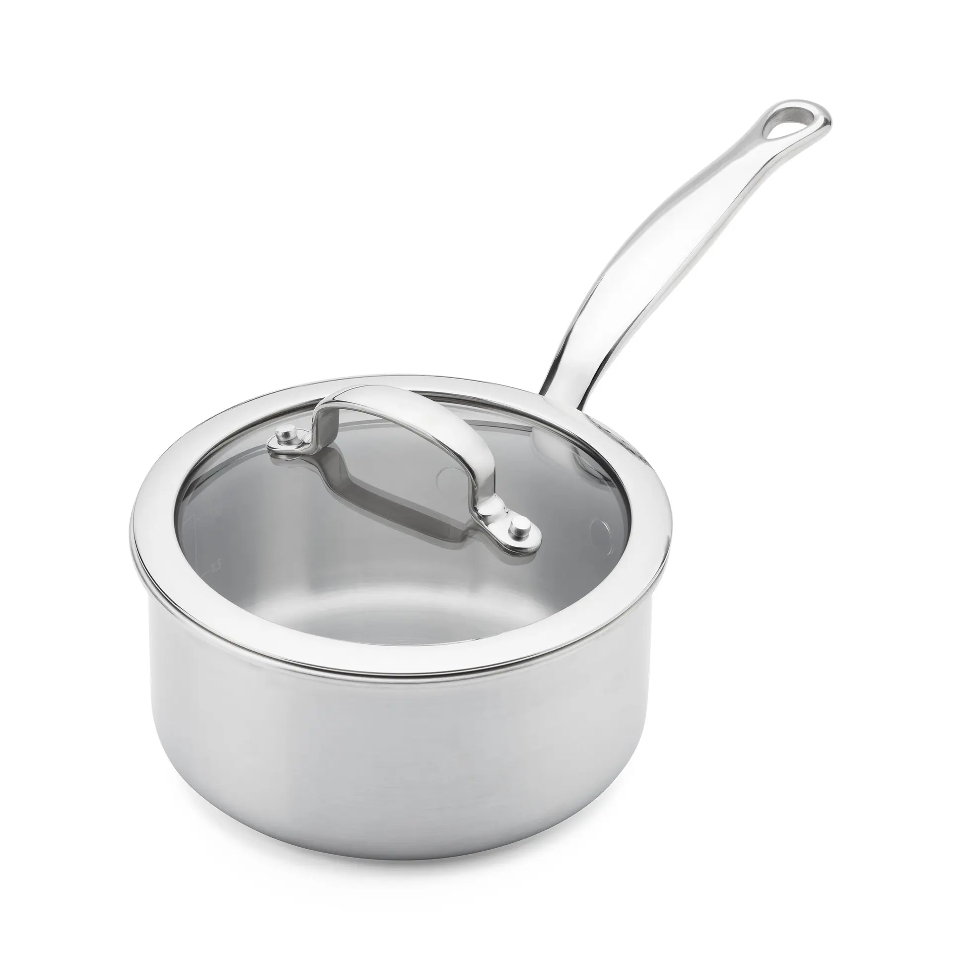 GreenPan Nerezový omáčník Premiere Pro se skleněnou poklicí, Ø 16 cm / 1,58 l CC010235-001