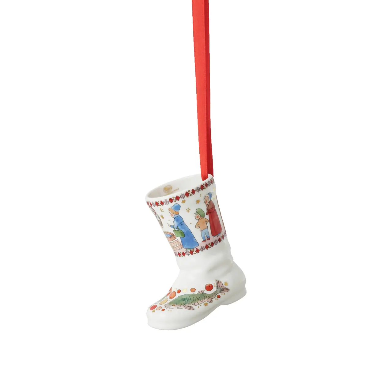 Rosenthal Porcelánová ozdoba na stromeček Bota, Vánoční hostina, 7,5 cm 02249-722745-27830