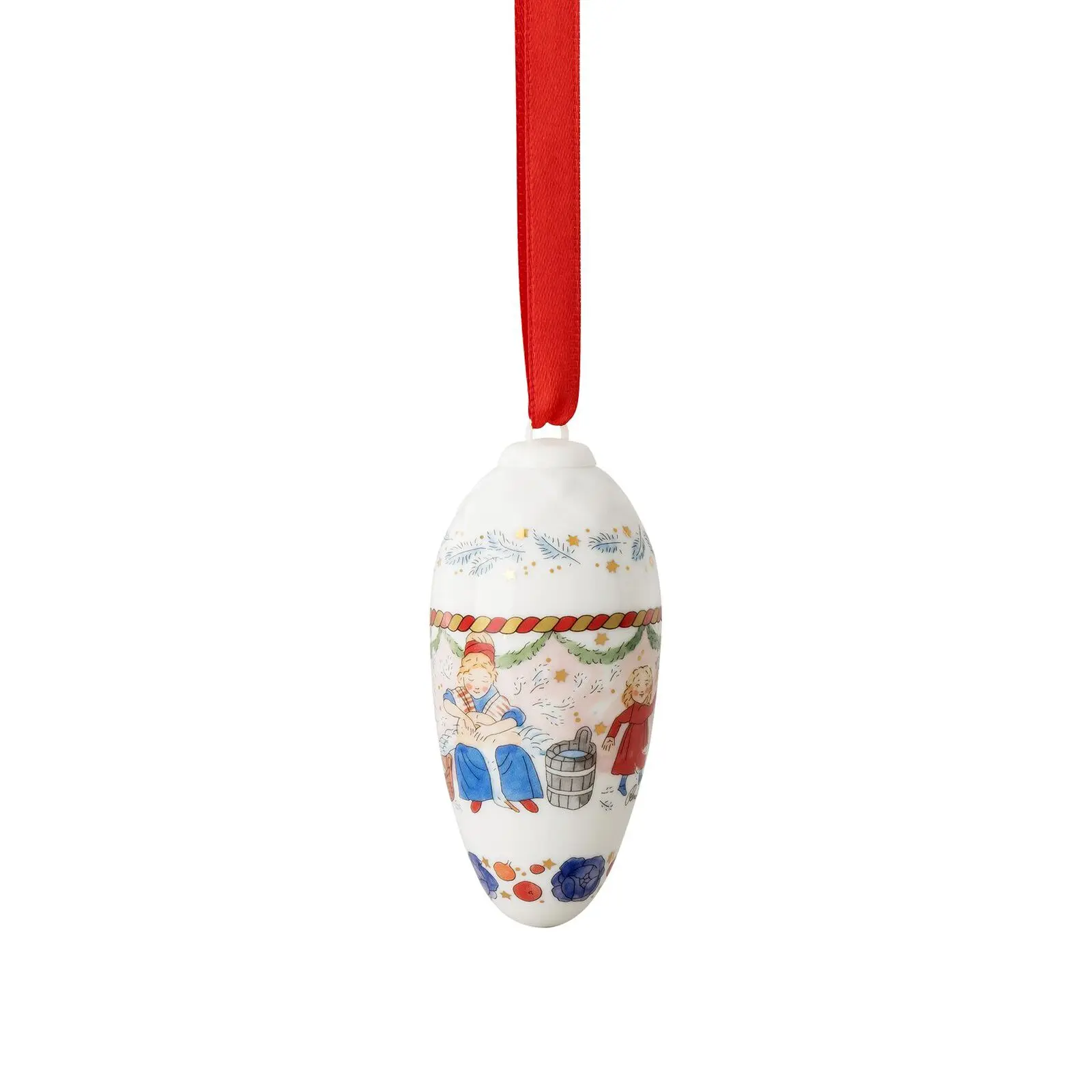 Rosenthal Porcelánová ozdoba na stromeček Šiška, Vánoční hostina, 8,5 cm 02262-727259-27826