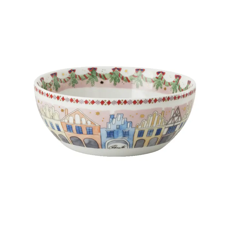Rosenthal Vánoční miska, Vánoční hostina, 500 ml / Ø 15 cm 02476-727522-15455