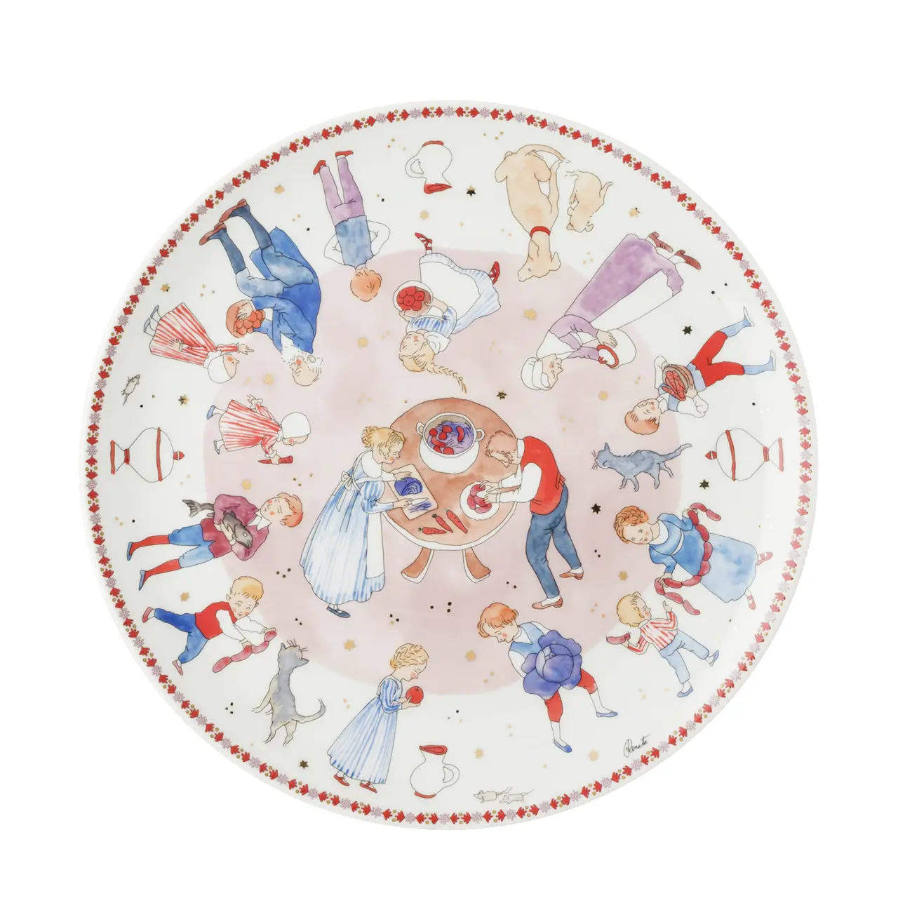 Rosenthal Talíř na cukroví, Vánoční hostina, Ø 28 cm 02471-727522-12784