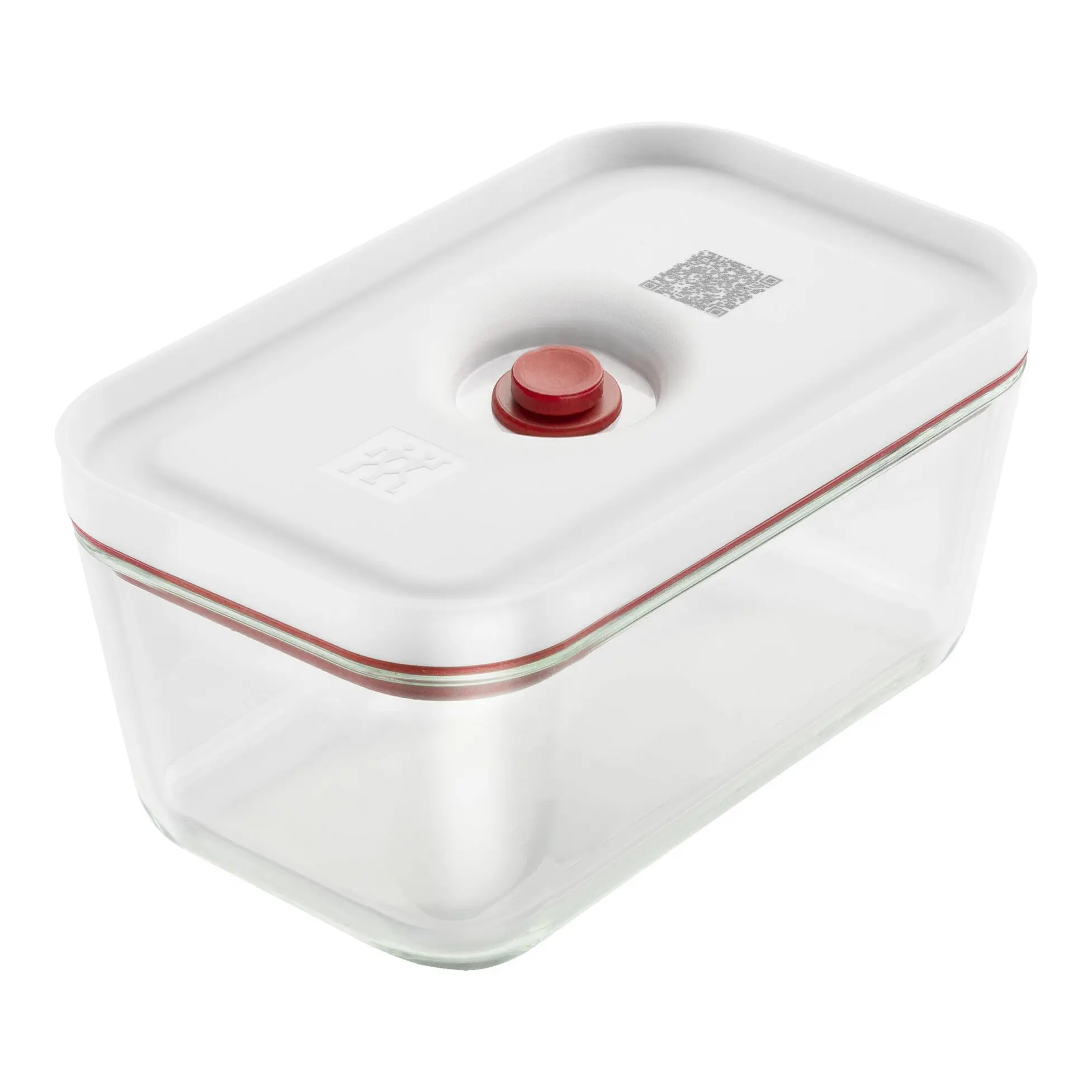 Zwilling Vakuovací dóza Fresh & Save, skleněná, velikost M, 0,9 l, červená 1009490