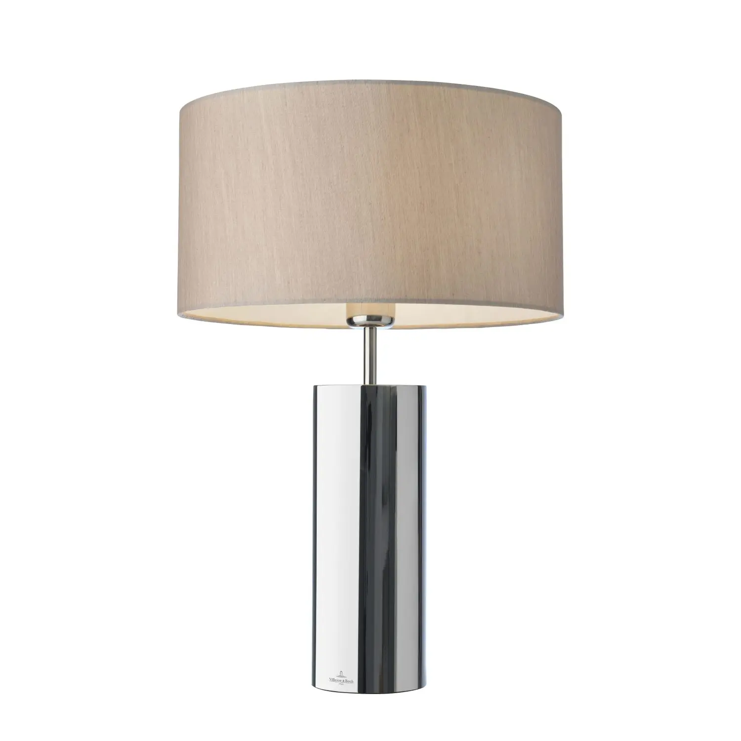 Villeroy & Boch Stolní lampa Prag, Ø 53 cm, stříbrná / béžová 96245