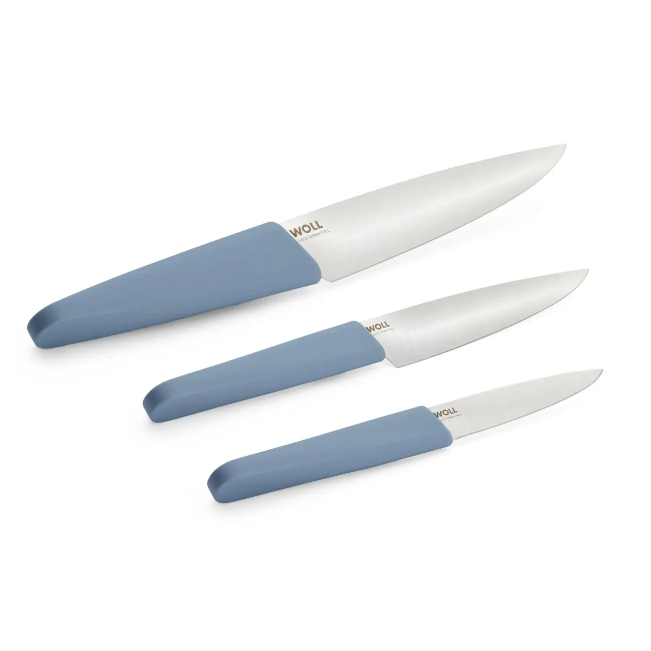 Woll Sada nožů 3 ks, 9, 12 a 16 cm, modrá 887412 HB 00