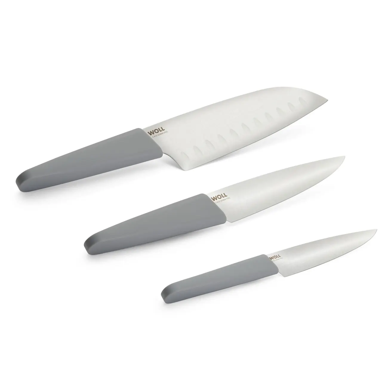 Woll Sada nožů 3 ks, 12, 16 a 18 cm, šedá 887413 GR 00