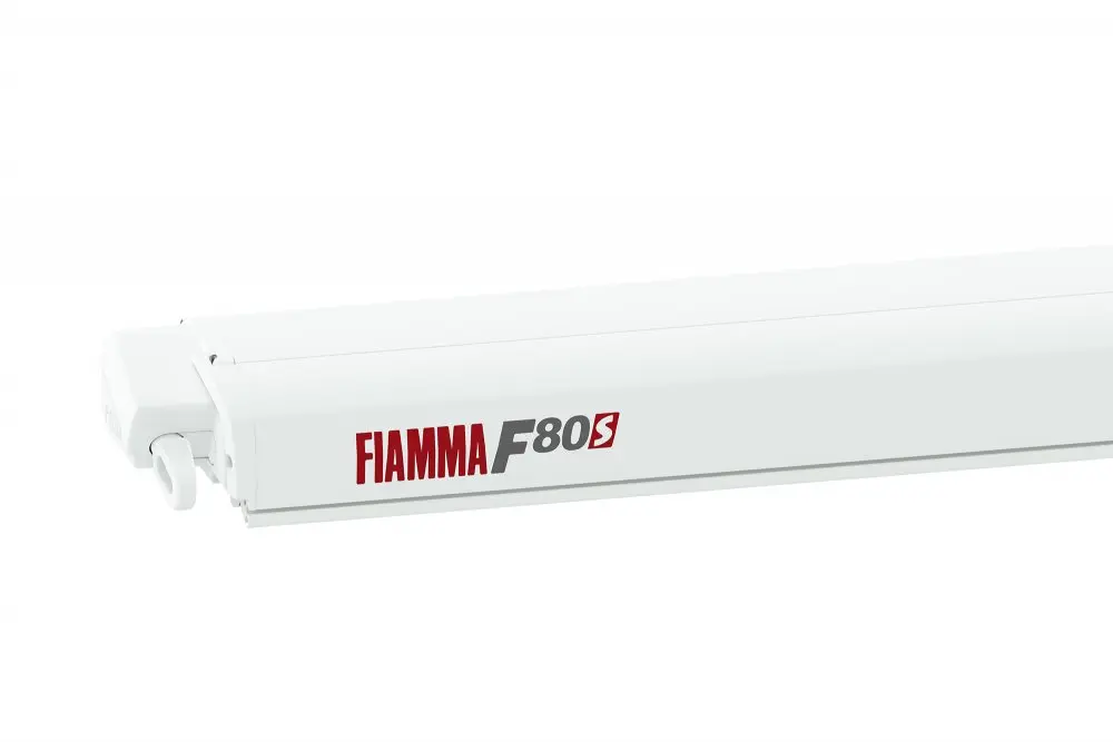 Markýza Fiammastore F80S, pouzdro bílé, plátno modré délka 290 cm