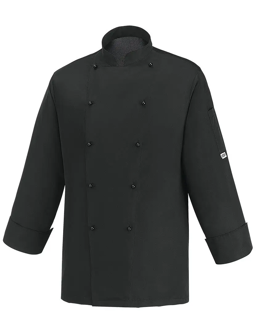 Kuchařský rondon EGOchef BLACK ICE - černý - dlhý rukáv