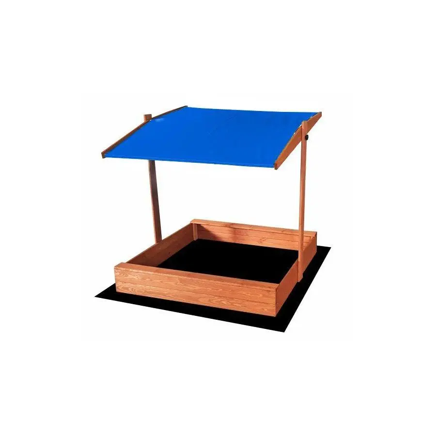 Impregnované pískoviště se stříškou s UV filtrem - 120x120 cm