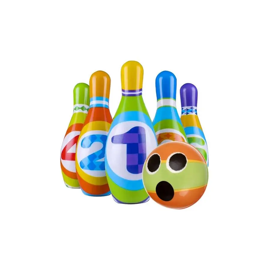 Lean Toys Pěnové kuželky + bowlingová koule