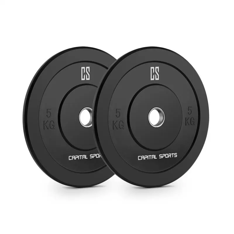 Capital Sports Resilior, pár kotoučových závaží, tvrdá guma, 5 kg