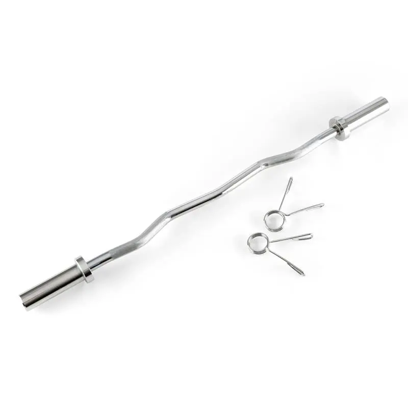Capital Sports Accretor 120 CBO Curlbar lomená činková hřídel, 120 cm / 50 mm / max. 272 kg, ocel, pochromovaná