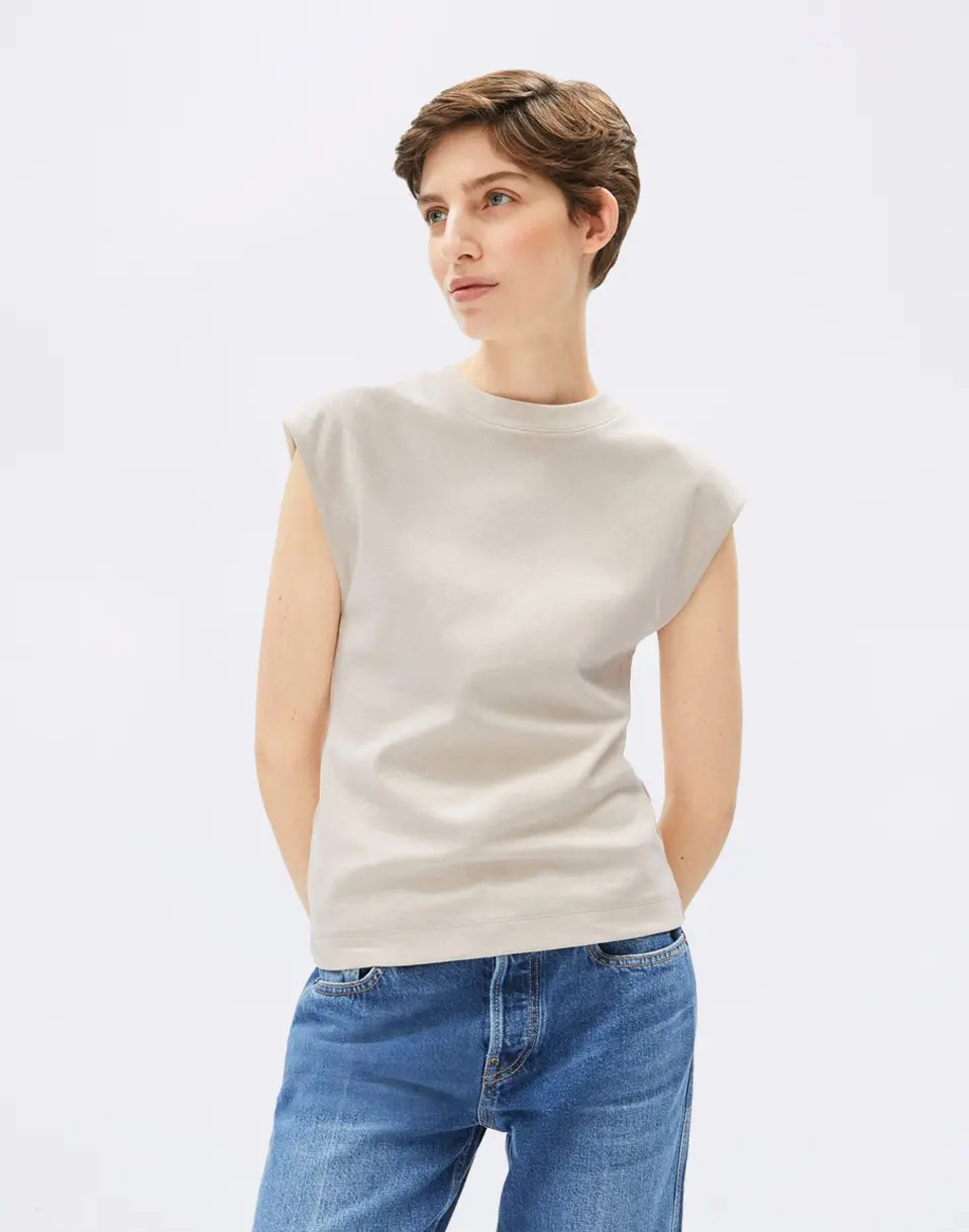 Armedangels Un-wasted Top 3483 undyed-cinnamon dust M