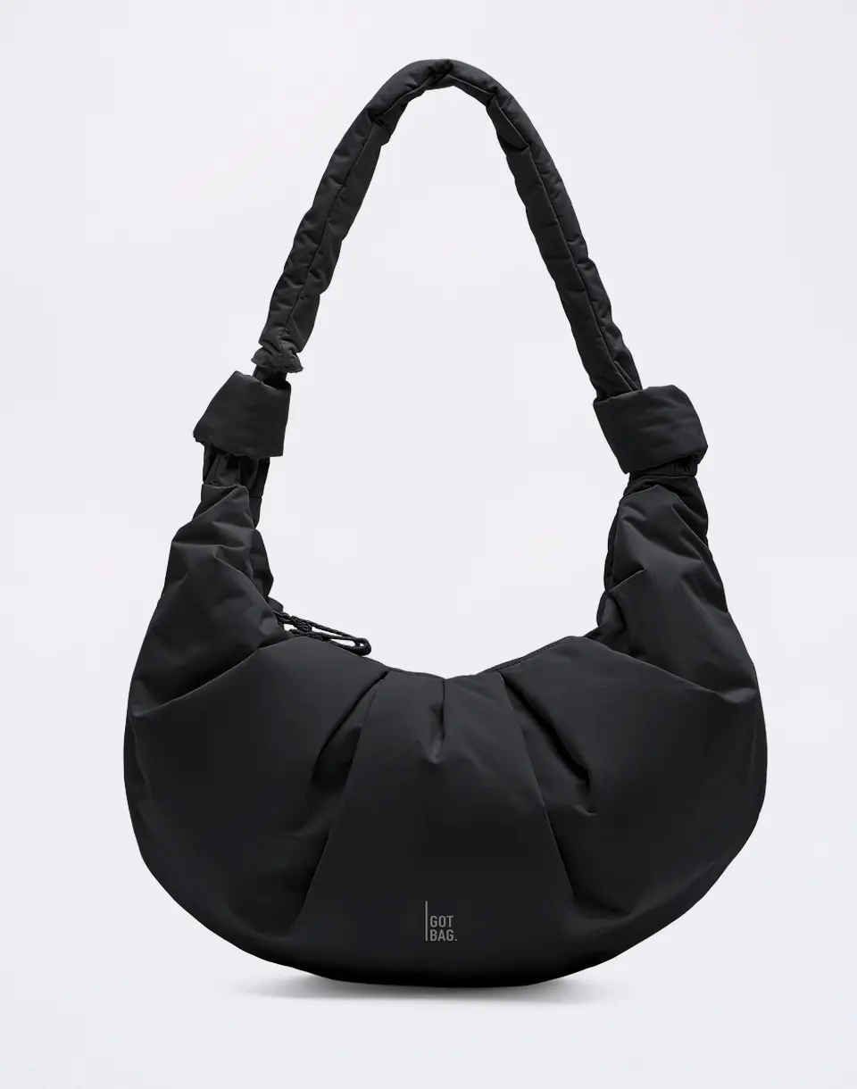 Got Bag Pleat Moon Bag Large black