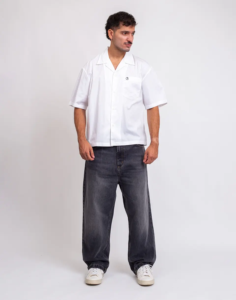 Carhartt WIP Brandon Pant Black marble used wash