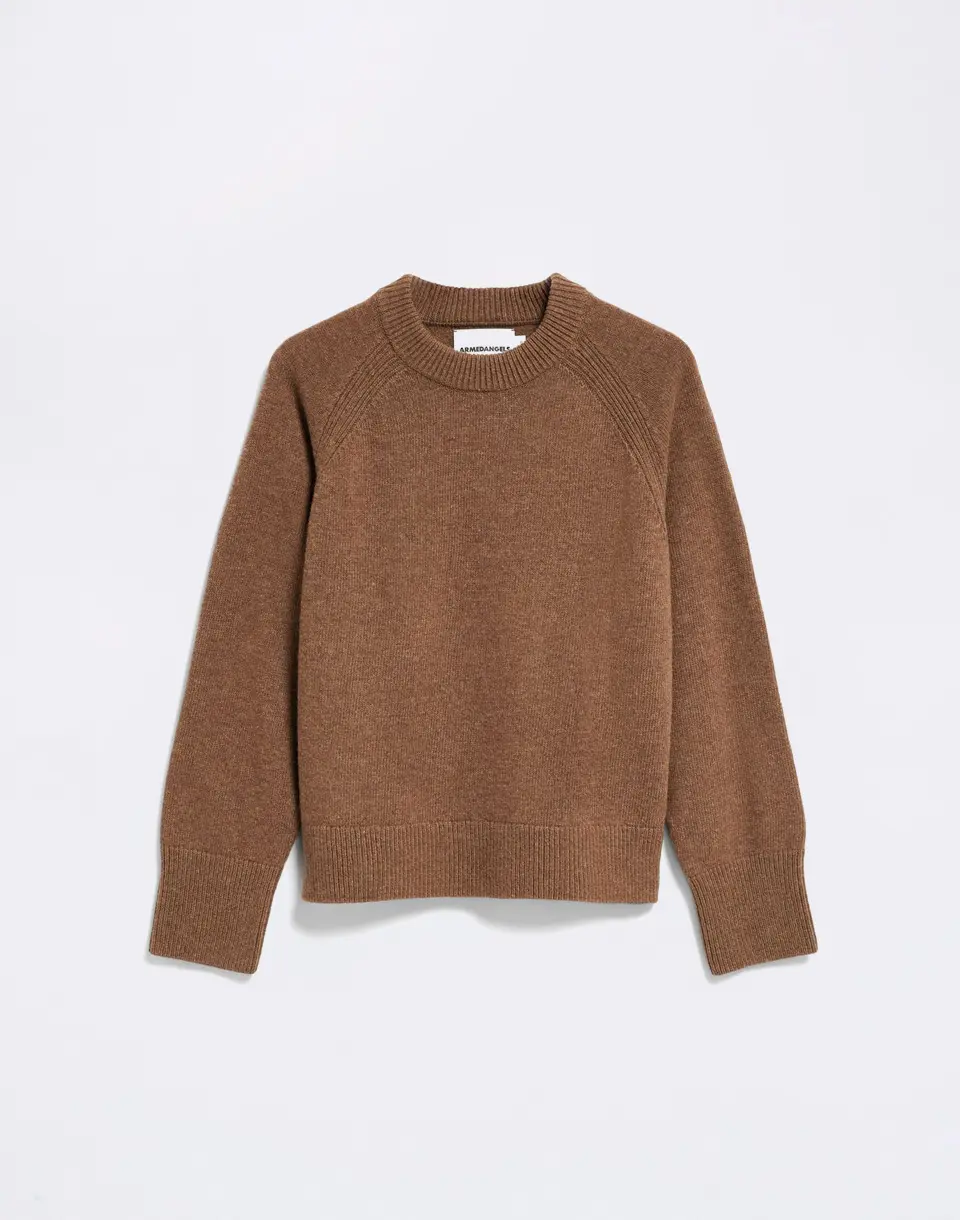 Armedangels Wool Knit Sweater 3719 claystone melange
