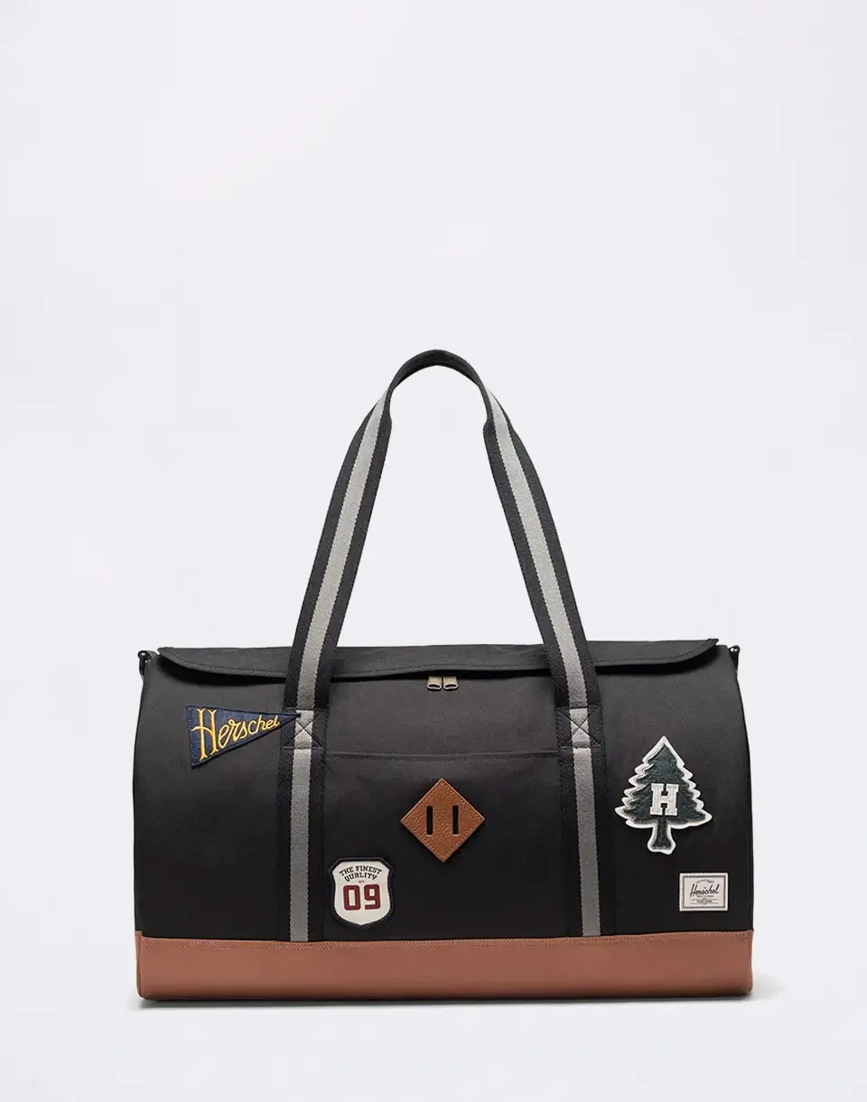 Herschel Supply Heritage Duffle Patches Black