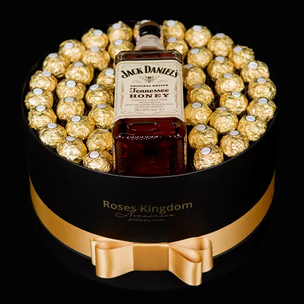 Dárkový box pro muže Deluxe Ferrero Rocher Jack Daniels Honey