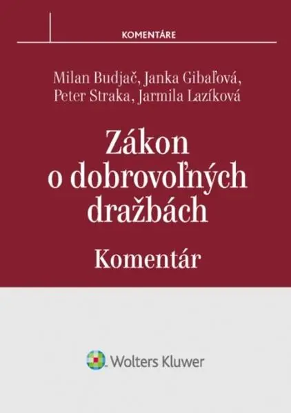 Zákon o dobrovoľných dražbách - Milan Budjač