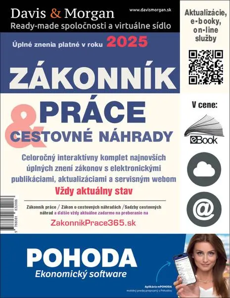 Zákonník práce a Cestovné náhrady 2025 (Úplné znenia platné v roku 2025)