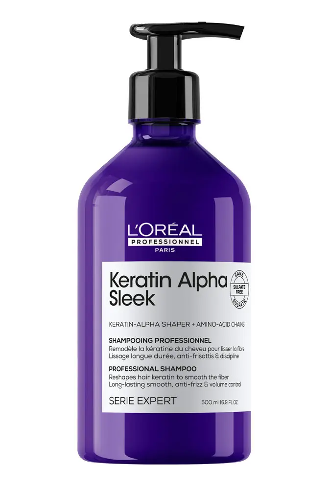 L’Oréal Professionnel Keratin Alpha Sleek šampon proti krepatění 500 ml