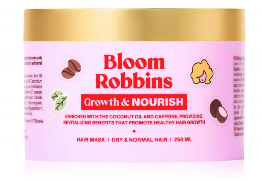 Bloom Robbins Growth & Nourish – Vyživující maska na regeneraci a růst vlasů 250 ml