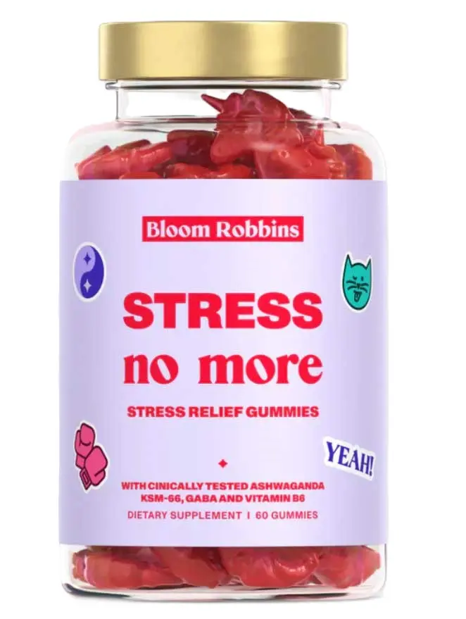 Bloom Robbins Stress no more - gumové bonbony proti stresu 60 ks